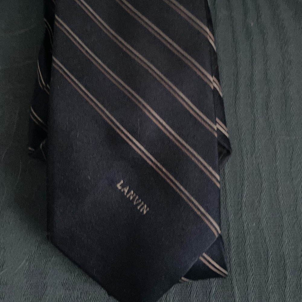 Lanvin silk striped tie